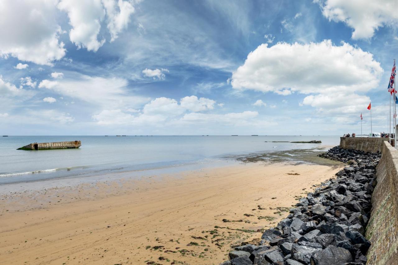 Les Heures Tranquilles - Vue Mer - 50M De La Plage Saint-Come-de-Fresne Exterior photo